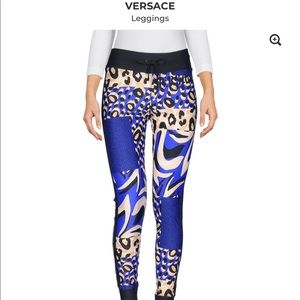 Versace leopard leggings
